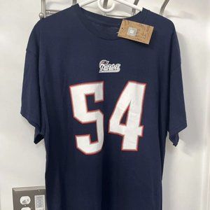 Tedy Bruschi Mitchell & Ness NE Patriots Men's Name & Number Jersey T-Shirt XL